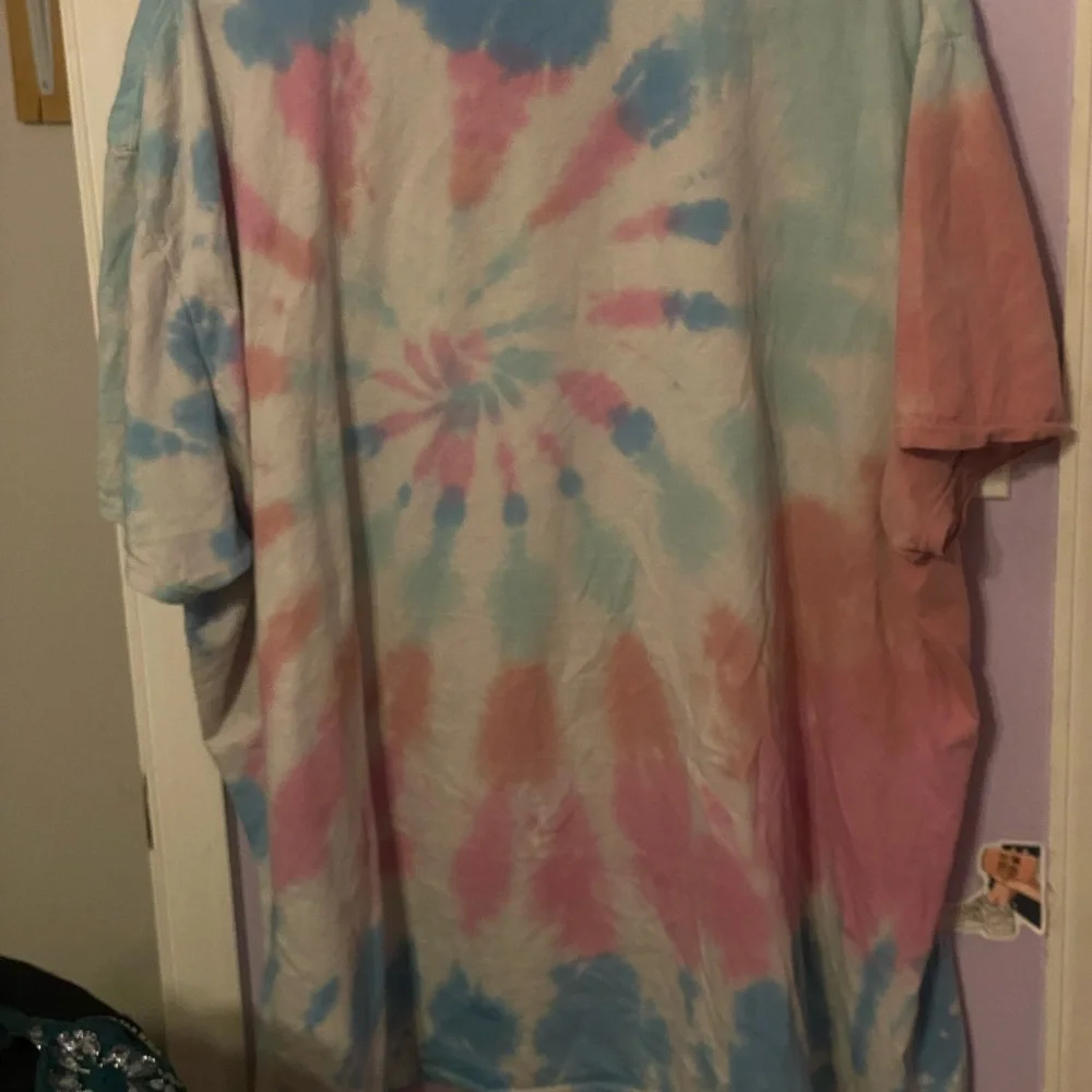 Lisa Frank Pastel Tie-Dye Cat Shirt